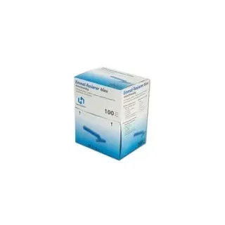 Einmal-Rasierer Blau | 100 Stück | Mit Klingenschutz, rostfrei, hygienisch 1 Klinge