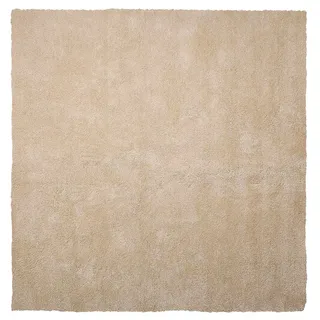 Beliani Demre Zottelteppich 200 x 200 cm Beige