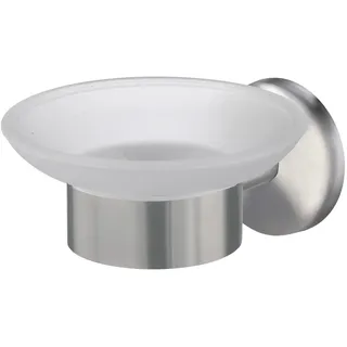 Trendline Seifenschale Simple Round Edelstahl gebürstet Silber