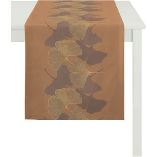 APELT Tischläufer Loft Style 2900 48x140 cm | ocker - braun