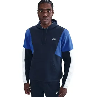 NIKE Club Fleece Kapuzen-Trainingsanzug Herren 451 - obsidian/white/game royal/white XL