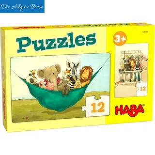 Haba 306166 Puzzles Löwe Udo 12 Teile 2 Motive 3 Jahre Motorik  Neu OVP