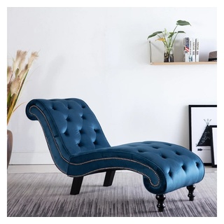 DOTMALL Chaiselongue Relaxsessel Relaxliege - Ergonomisch, Gepolstert, 145x52x77cm blau