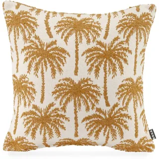 H.O.C.K. Dekokissen Vamosa Palms, Outdoorkissen inkl. Füllung, 45x45cm, Dekokissen, Palmen, schwarz gelb 45 cm x 45 cm x 10 cm