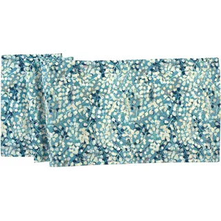 Sander Tischdecken Mitteldecken Tischläufer Livorno, Verschiedene Größen, blau, Größe:Tischläufer 40 x 150 cm