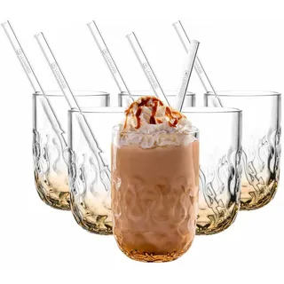 LEONARDO Latte-Macchiato-Glas Gocce, 12-tlg., Glas