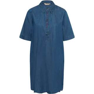 Culture Kleid Blusenkleid Blau/Rot 38