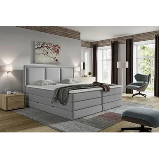 MID.YOU Boxspringbett 160 x 200 cm H2/Grau