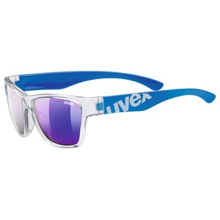 uvex sportstyle 508 - Sonnenbrille für Kinder - verspiegelt - inkl. Kopfband - clear blue/blue - one size