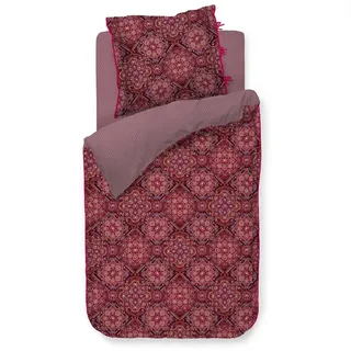 Pip Studio Bettwäsche Il Mosaico Dark red 1 Bettbezug 155 x 220 cm + 1 Kissenbezug 80 x 80 cm