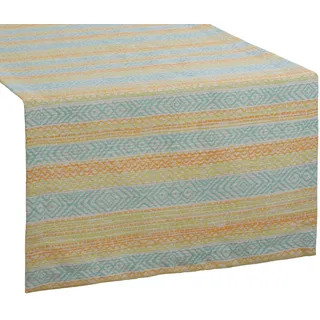 Erwin Müller Tischdecke Tischläufer, bügelfrei Grafik orange 50 cm x 140 cm