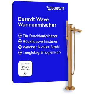 Duravit Wave Einhandwannenmischer Bronze gebürstet