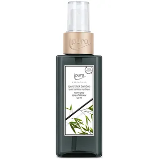 ipuro - erfrischendes ipuro black bamboo Raumspray - dezentes Duftspray mit grünen & holzigen Noten - stilvolles Room Fragrance für ein puristisches Dufterlebnis in jedem Raum 120 ml
