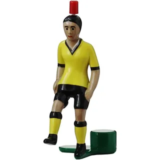 TIPP-KICK Spieler Kicker Classic Tischfußball-Zubehör Trikot gelb | In Handarbeit hergestellter Original Spieler für Groß & Klein, Fußball-Figur für spannende Matches, Geschenkidee für Fans