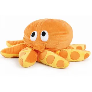 Xlmoebel Dekokissen Rundes Kuschelkissen für Kinder in Orange mit weicher Füllung, Made in Europa orange