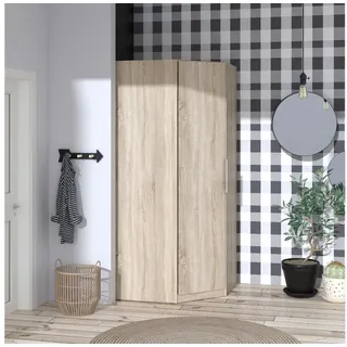 Forte Eckschrank Cadixo 94,2 x 212,9 x 94,2 cm Eiche