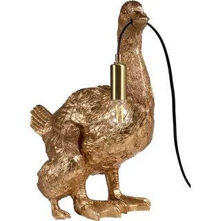 Beliani Tischlampe Ente Daffy Gold