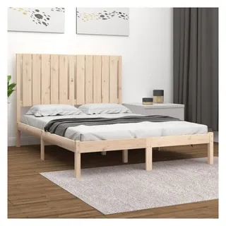 vidaXL Massivholzbett 120 x 200 cm Braun