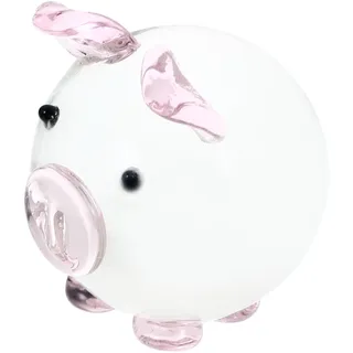 SEWOART Kristall-Schweinchen-Ornament Briefbeschwerer Glaskunst Tier Tierfigur Aus Kristall Kunsthandwerk Glas Kunsthandwerk Aus Glas Süßes Spielzeug Armaturenbrett Kristallglas