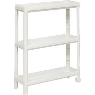 Schmales Badezimmerregal NIV aus Kunststoff, 3 Ebenen, 52 x 17 x 70,5 cm
