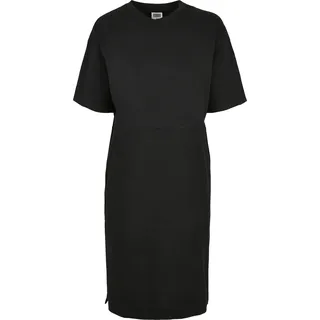 URBAN CLASSICS Dress Organic Oversized Slit Kurzarm-T-Shirt Black XS