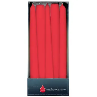 Ebersbacher Kerzenfabrik Adventskerze Leuchterkerzen 22 x 240 mm 10 St. rot