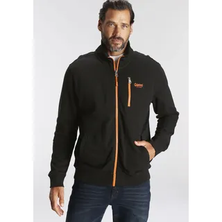 MAN'S WORLD Sweatjacke schwarz 3XL