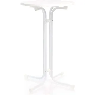 toboli klappbarer Bistrotisch Ø 80 cm Weiß