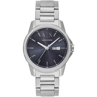 Armani Exchange Watch for Men, Automatic Movement and 46mm Case Size with Stainless Steel, Leather or Silicone Strap