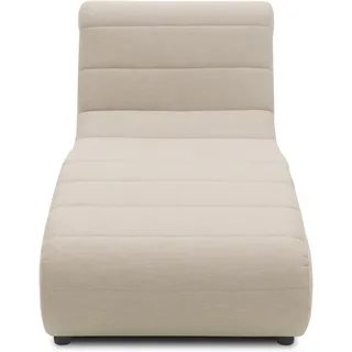 DOMO. collection Outdoor Sofa Borkum, XXL Liege, wetterfeste Gartenmöbel, 73 x 169 x 85 cm (BxTxH), Taupe