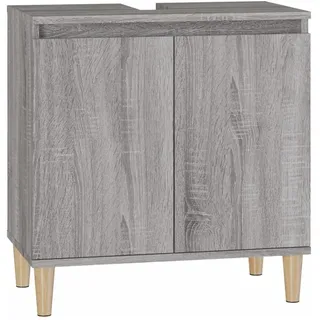 vidaXL Waschbeckenunterschrank 58 x 60 x 33 cm Grau