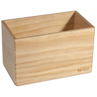 Holz-Aufbewahrungsbox magnetisch helles Pinienholz beige 130 x 80 x 75 mm