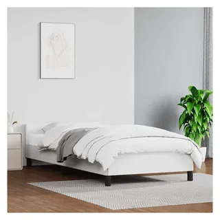 vidaXL Bettgestell 90 x 200 cm Weiß