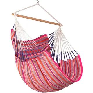 La Siesta Hängesessel Comfort Organic Cotton, Lila, Rosa, Pink, Holz, Textil, Bambus, 110x160x180 cm, Gartenmöbel, Hängesessel