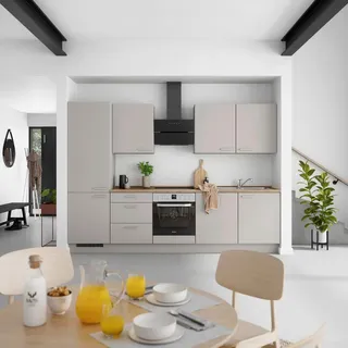 Nobilia Küchenzeile Touch II 300 cm grau