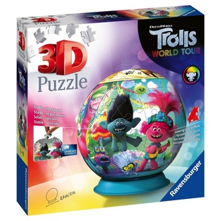 Ravensburger 3D-Puzzle »72 Teile Ravensburger 3D Puzzle Ball Trolls World Tour 11169«, 72 Puzzleteile