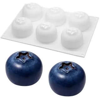 LuxusKollektion Silikonform Silikon-Backform Blaubeere 6er 3D