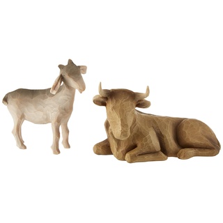 Enesco Willow Tree Ox and Goat Set Figurine