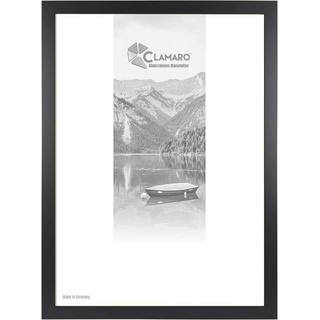 Clamaro Bilderrahmen Bilderrahmen Schwarz CLAMARO Collage nach Maß FSC® Holz Modern eckig 40x61 in Schwarz 40 cm x 61 cm