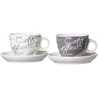 Ritzenhoff & Breker Cappuccinotasse 0,18 l Grau 2 St.