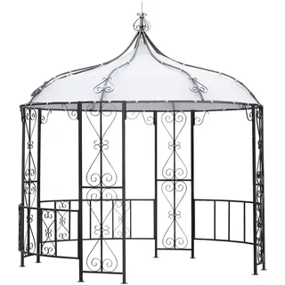 TPFGarden Pavillon SUMATRA, Gartenpavillon rund, Faltzelt Durchmesser 300 cm, Frabe: weiss weiß