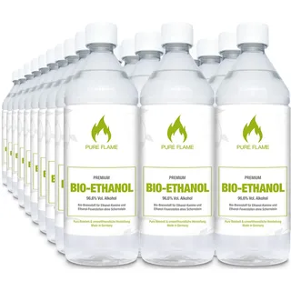 Pure Flame Premium Bioethanol Premium Bioethanol 96,6% 30 x 1 l