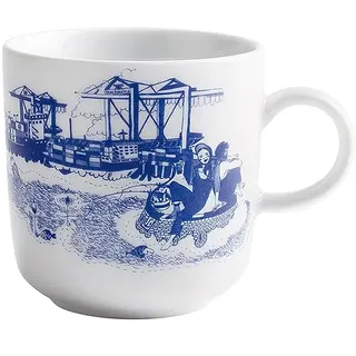 KAHLA 475300A00614C AHOI Marie Kaffeebecher 0,30 l Hafenliebe | Kaffeetasse aus Porzellan im maritimen Stil