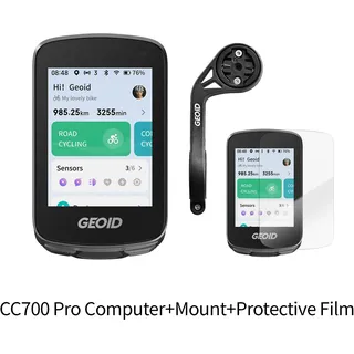 GEOID CC700 Pro Fahrradcomputer 2,8-Zoll-Touchscreen GPS-Fahrrad-Tachometer Globale Kartennavigation Fahrrad-Kilometerzähler für Strava