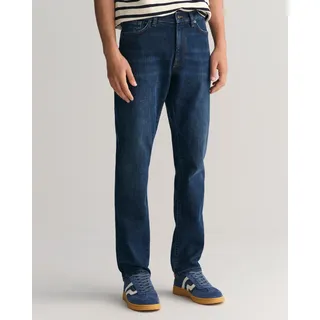 GANT Slim Fit Jeans Dark Blue Worn In 32 34