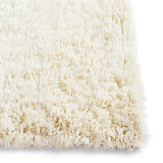 HAY Shaggy Rug Teppich aus reiner Wolle Handgewebt, Maße: 140cm x 200cm, 507831, Cream