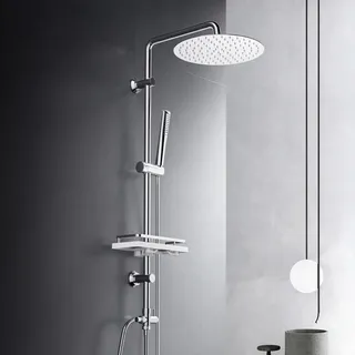 Görbach Regendusche Duschsystem Silber D25
