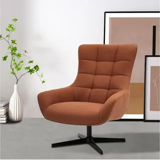 OTTO home Ohrensessel LEMOORE - OTTO. Verlässliche Qualität., Relaxsessel, TV-Sessel, 360° Grad drehbar braun