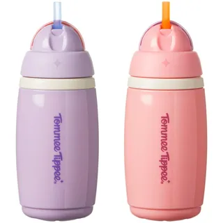 TOMMEE TIPPEE Aktive-Trinkbecher mit Trinkhalm Pink/Lila, 2 St.