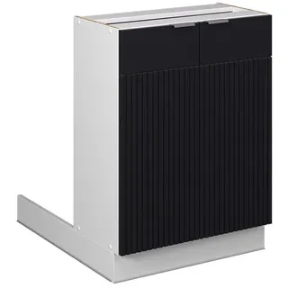 Vicco Kochinsel Fame-Line 60 x 82 x 30 cm Schwarz